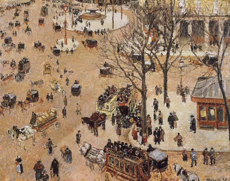 Camille Pissarro French Grand Theater Square china oil painting image